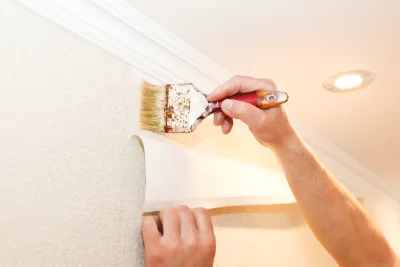 Pose de papier peint à Campigny — revêtements muraux et toiles de verre